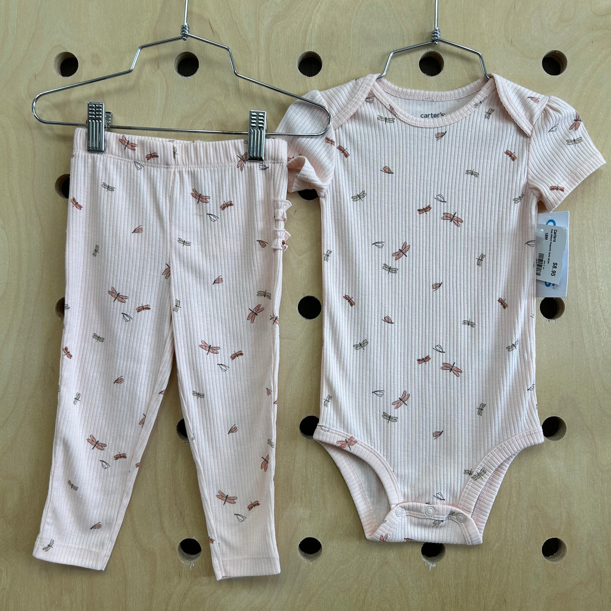 Pink Ribbed Dragonfly Outfit NEW!