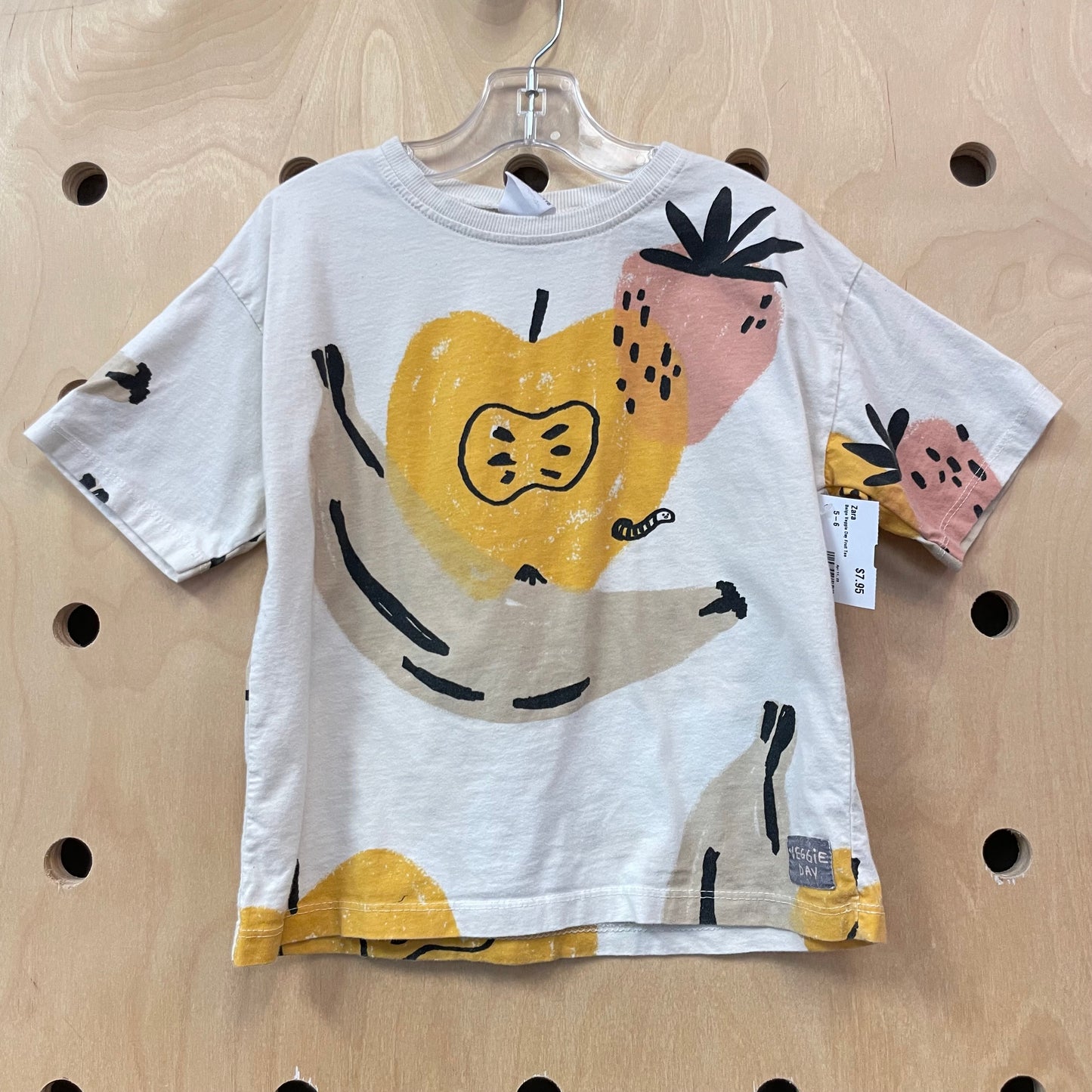 Beige Veggie Day Fruit Tee