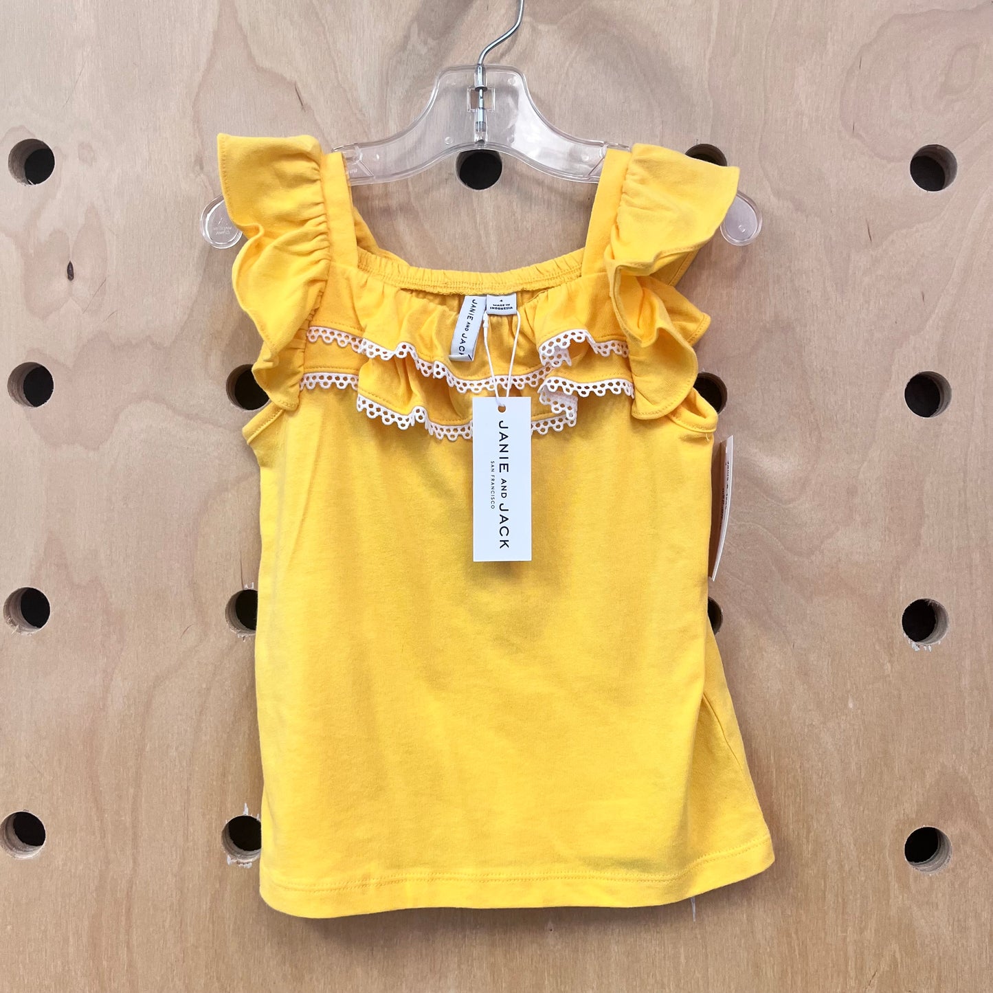 Yellow Ruffle Tank NEW!