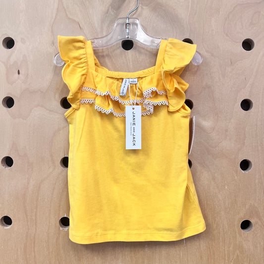 Yellow Ruffle Tank NEW!