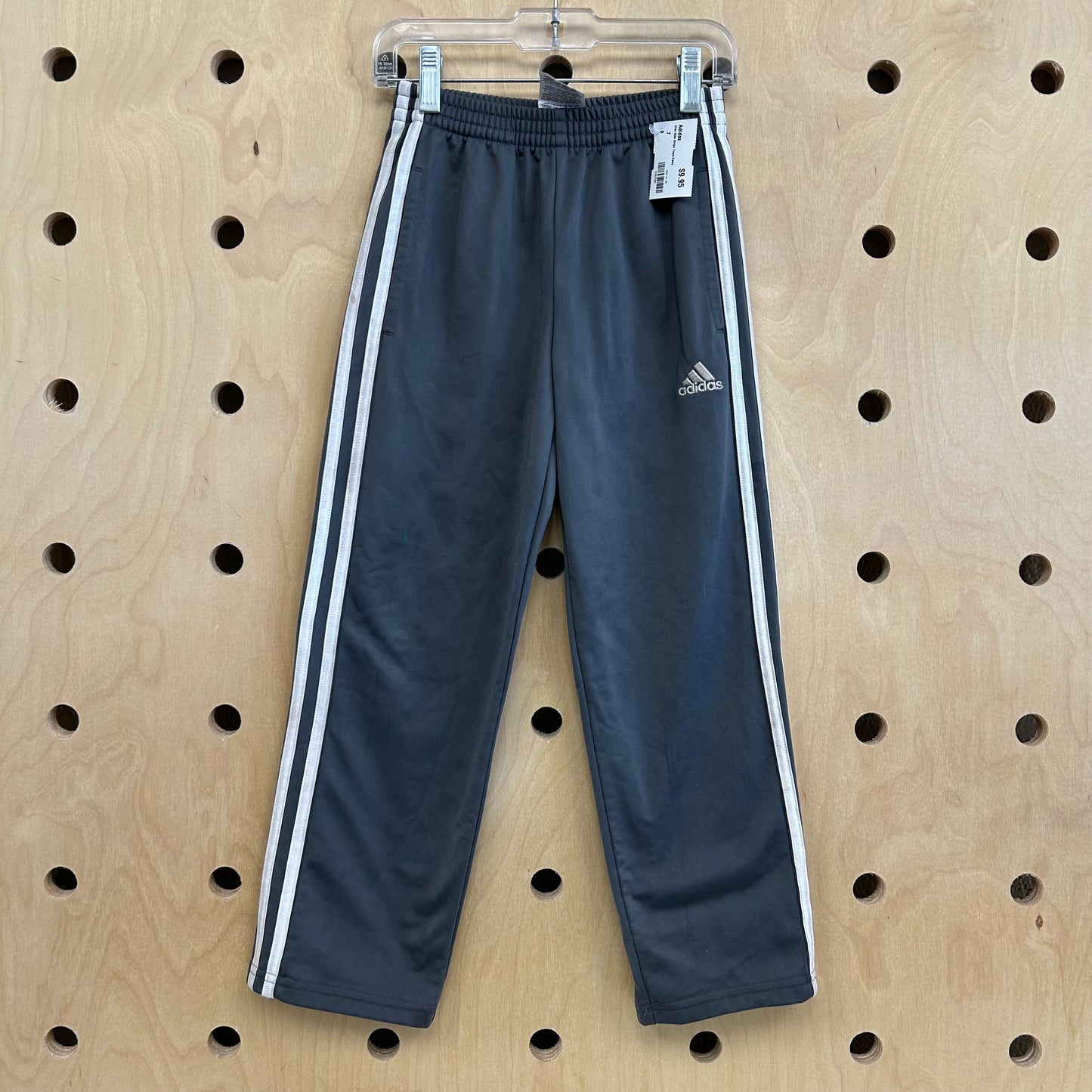 Grey Side Stripe Track Pants