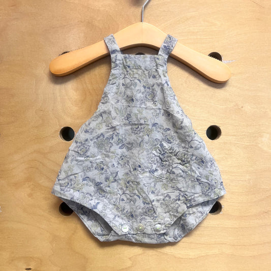 Grey/Green Floral Romper