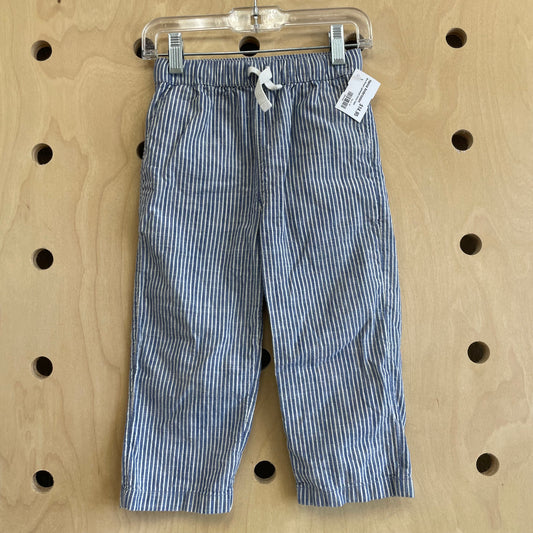 Blue Striped Lightweight Cotton Pants