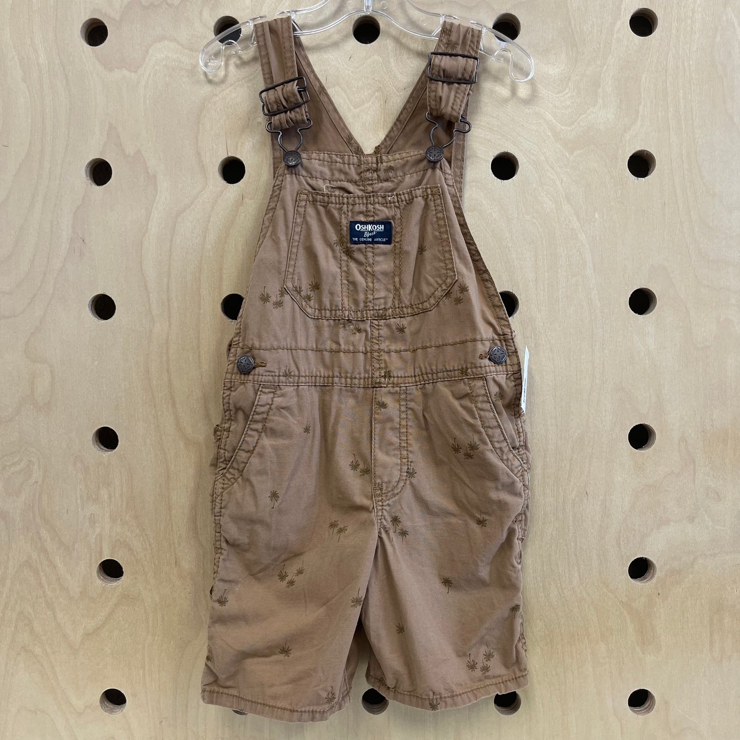 Tan Palm Tree Shortalls