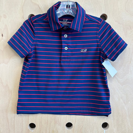 Red+Navy Active Polo