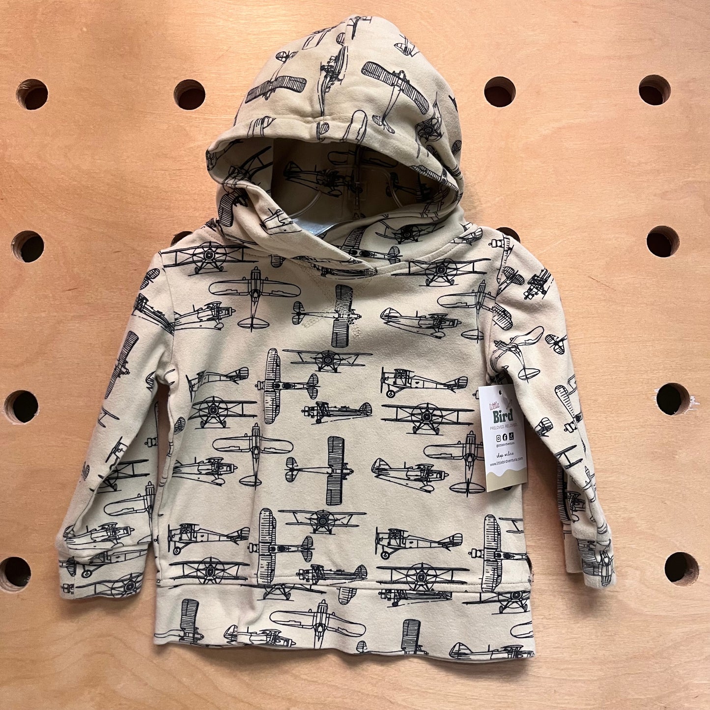 Organic Tan Planes Hoodie