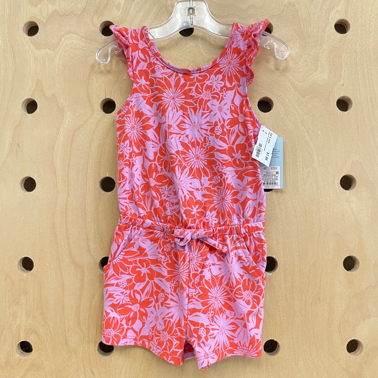 Orange & Lavender Romper NEW!