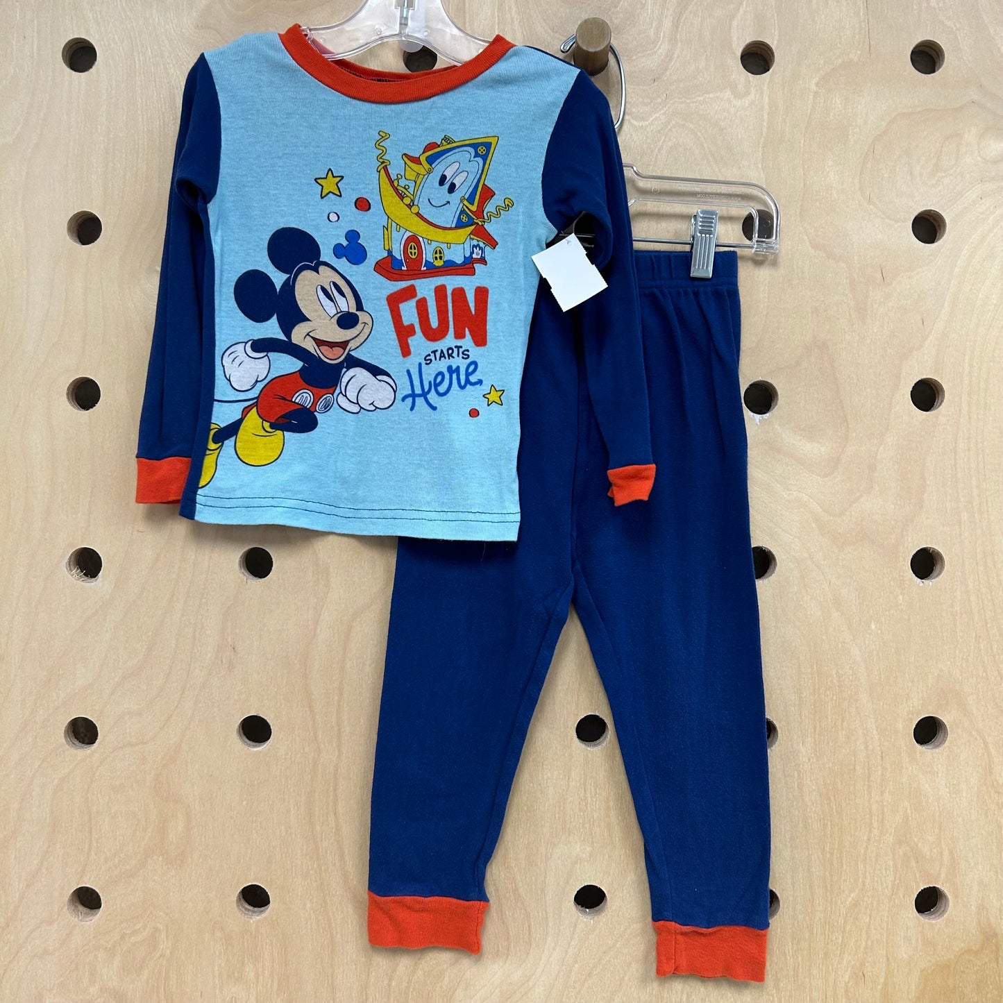 Fun Starts Here Mickey Pajamas