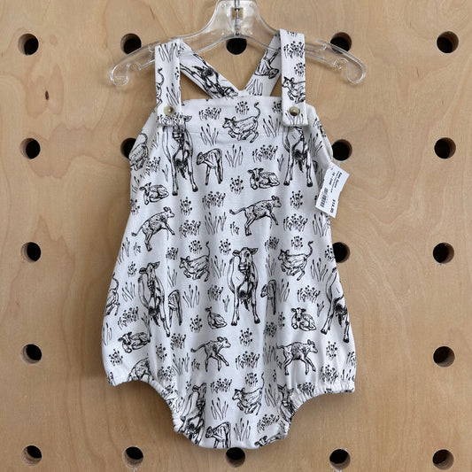 Cream Cows Romper NEW!
