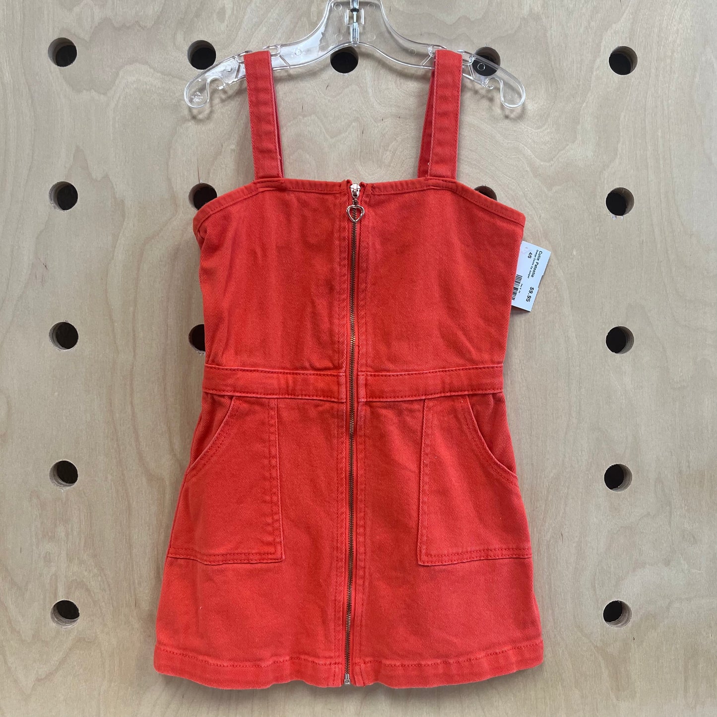 Orange Denim Zip Jumper