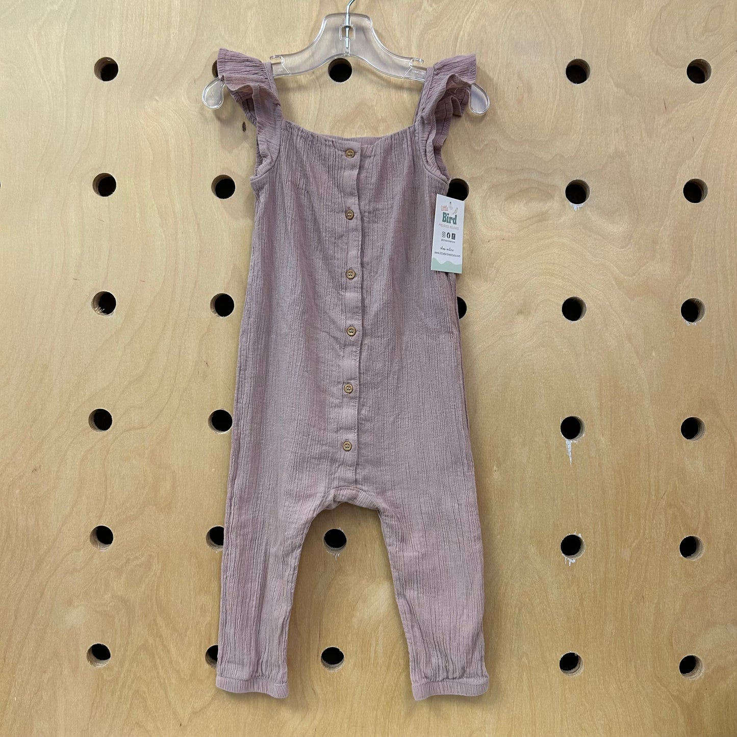 Dusty Rose Gauze Romper