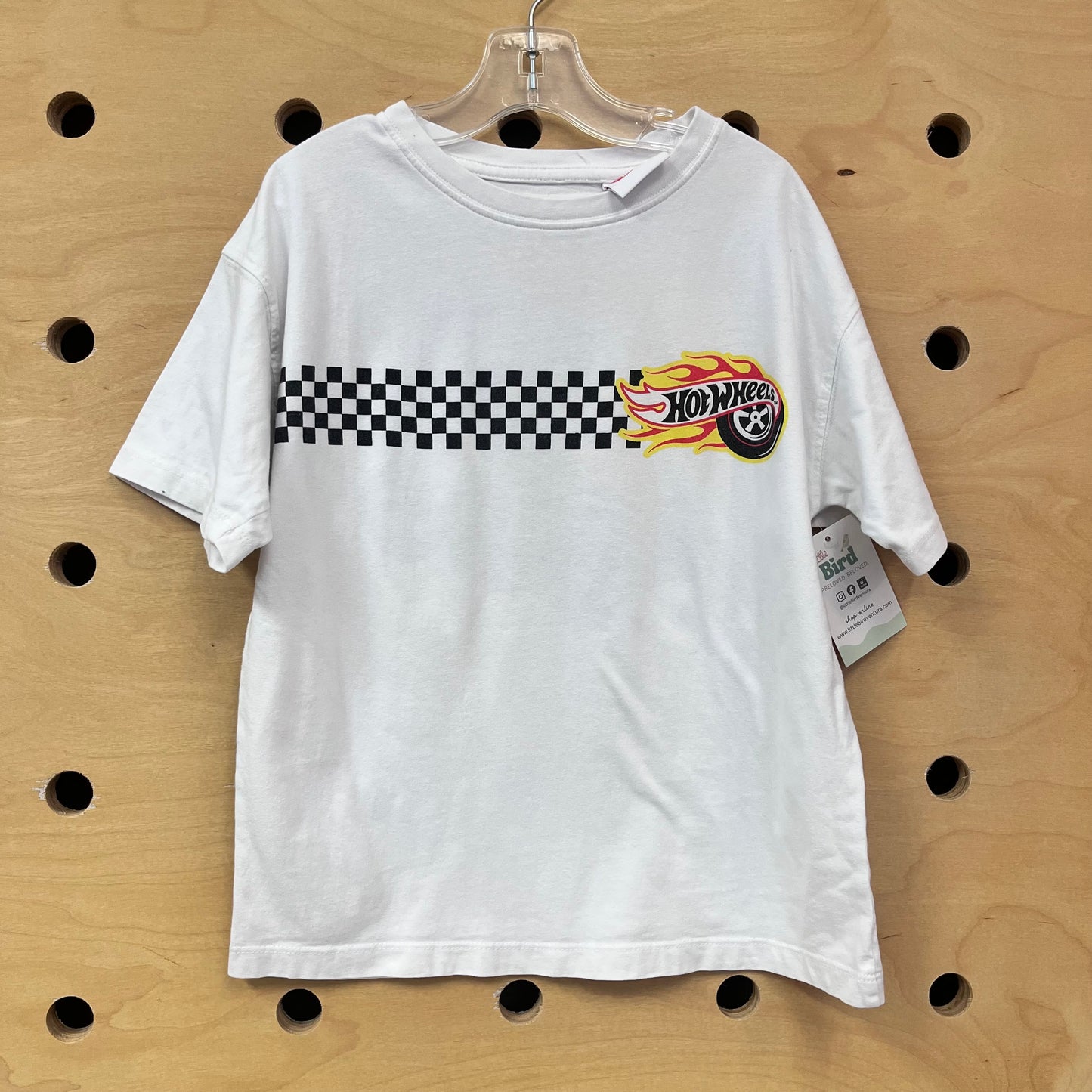White/Checkered Hot Wheels Tee