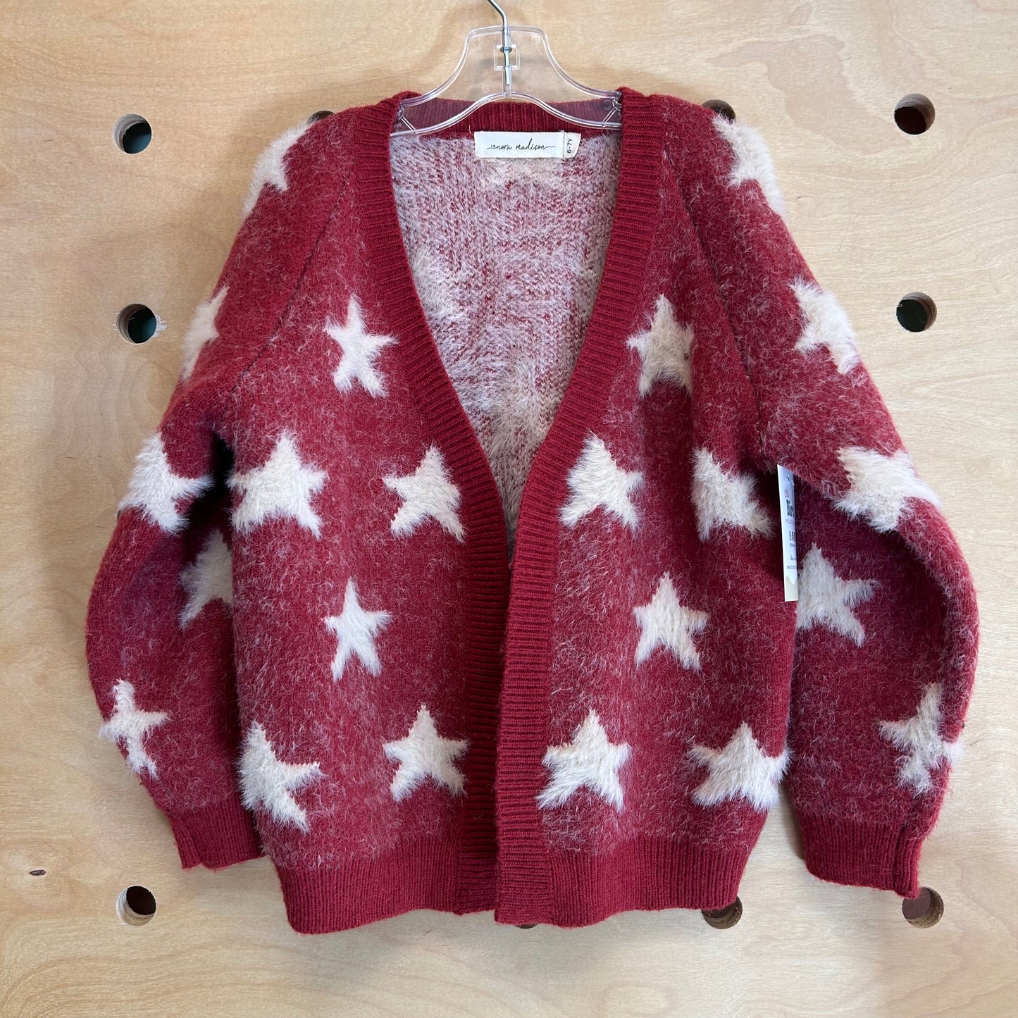 Red Star Fuzzy Sweater
