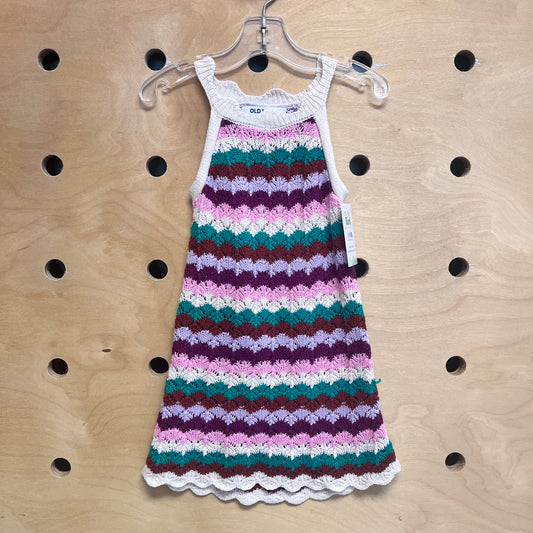 Multicolor Open Knit Dress