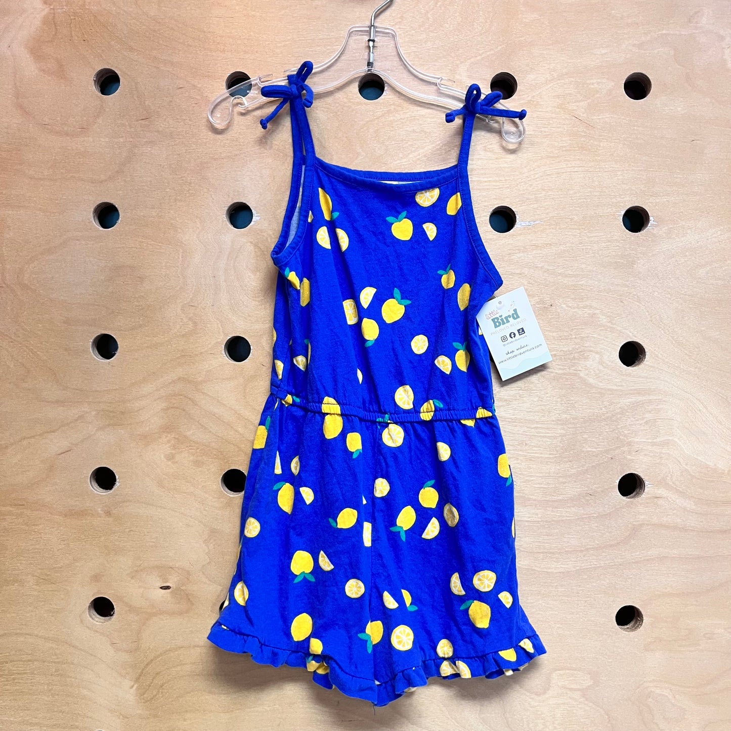 Blue/Yellow Lemons Romper
