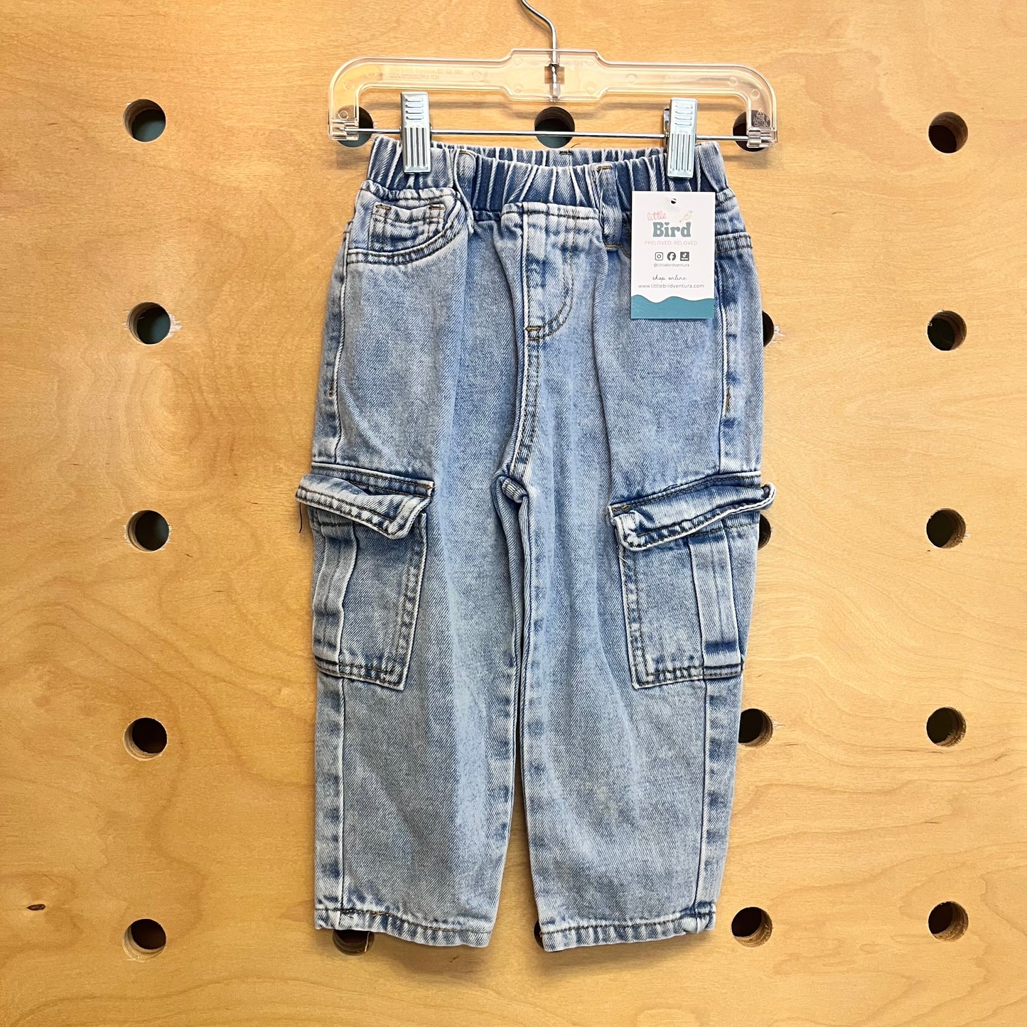 Pull On Cargo Denim