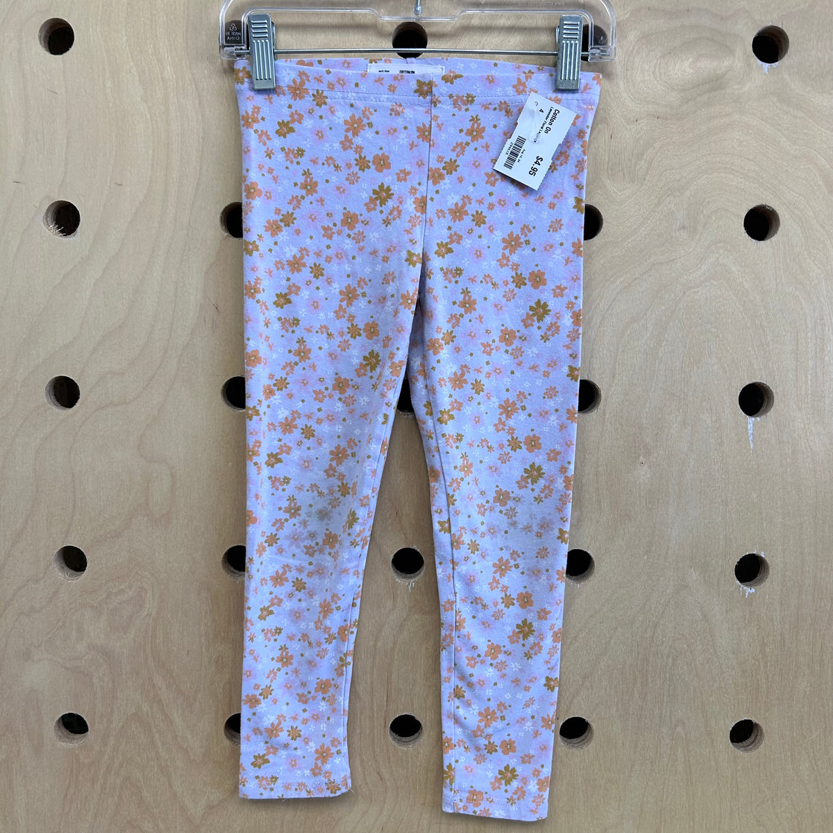 Lavender Floral Leggings