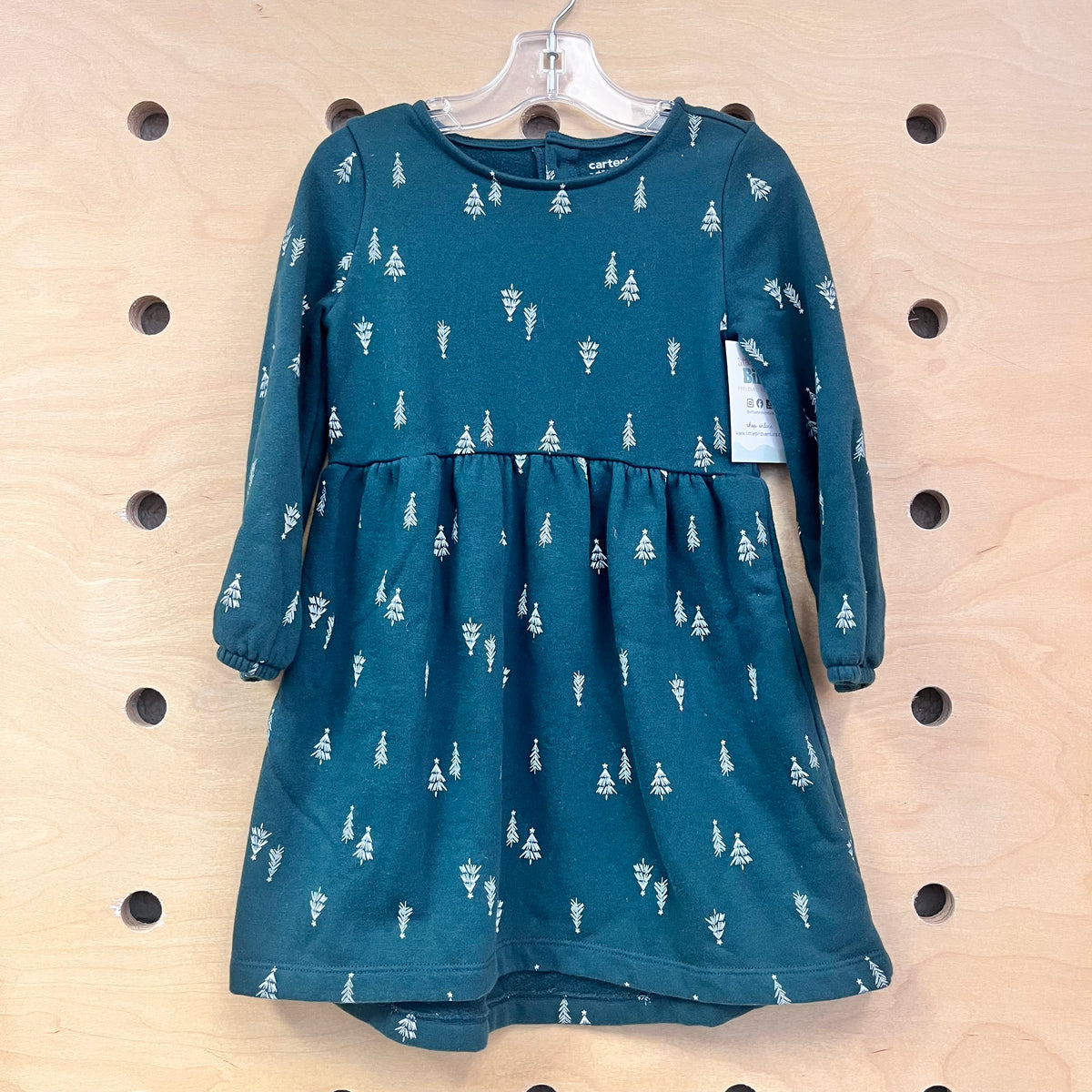 Green Christmas Trees Fleece Dress