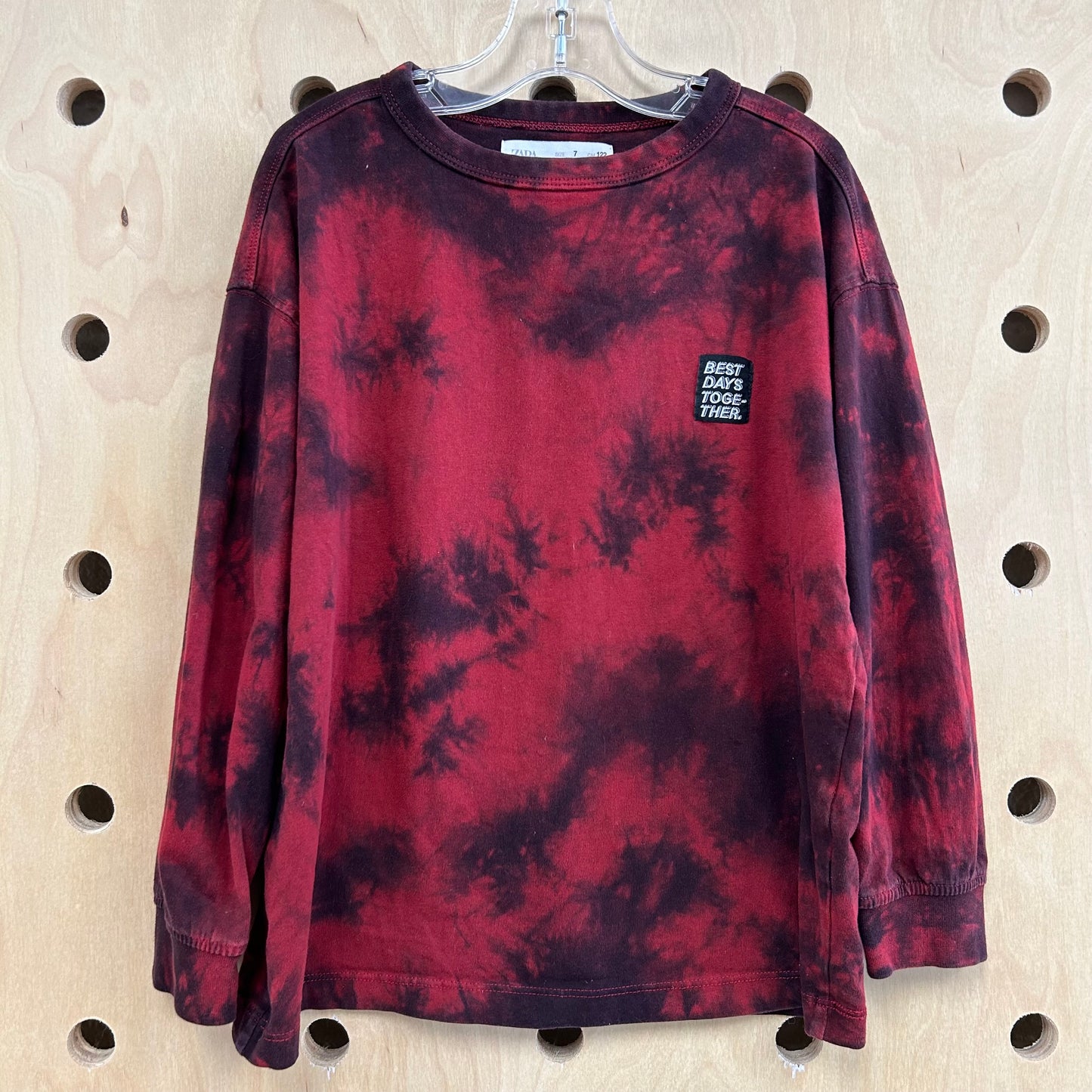 Red & Black Best Days Ever LS Tee