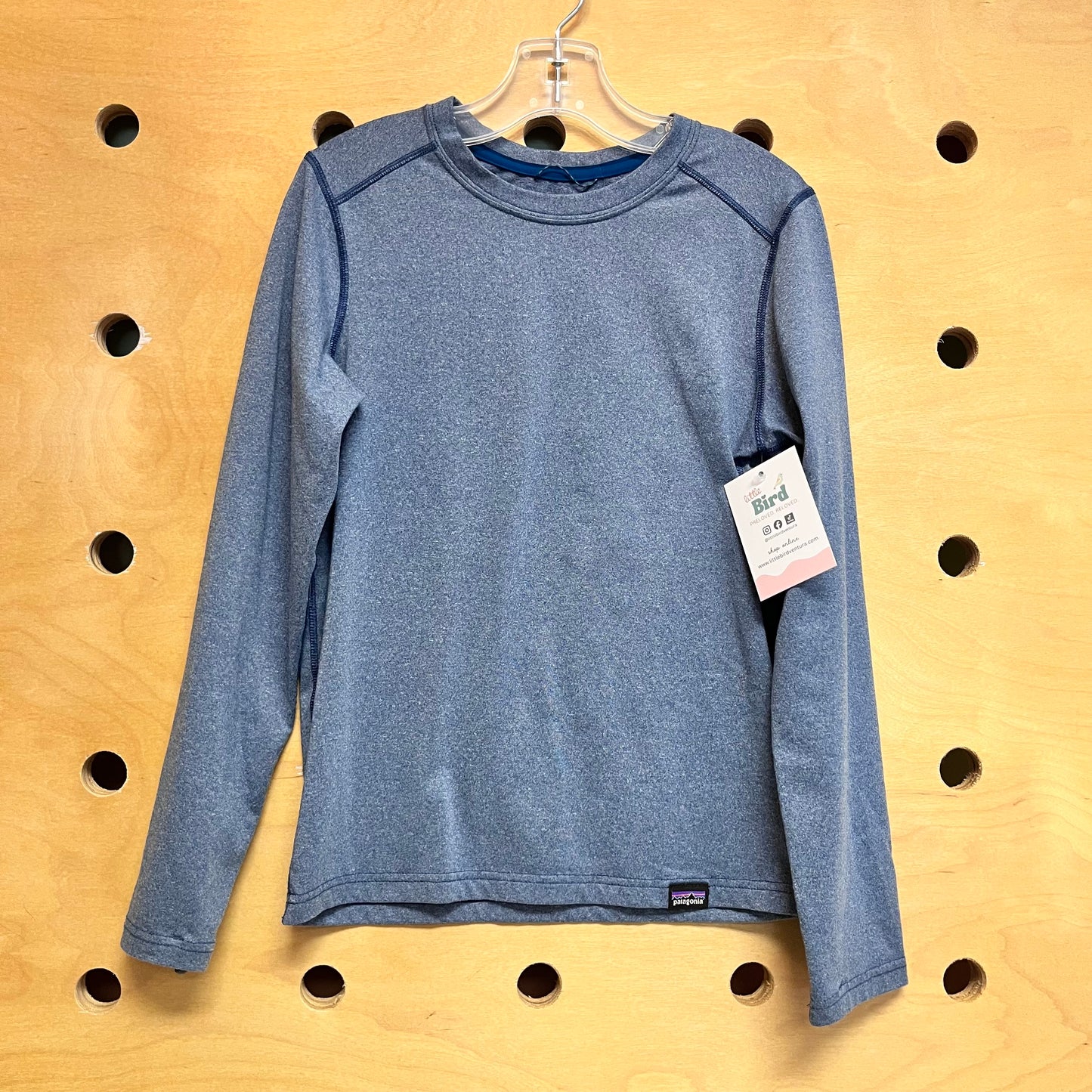 Heathered Blue Capilene LS