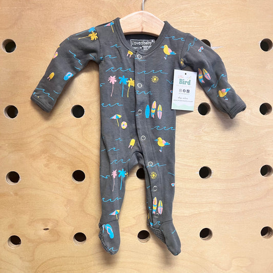 Organic Grey Beach Theme Footies