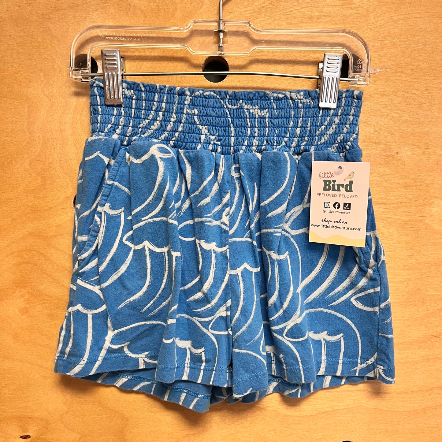 Blue/White Waves Shorts