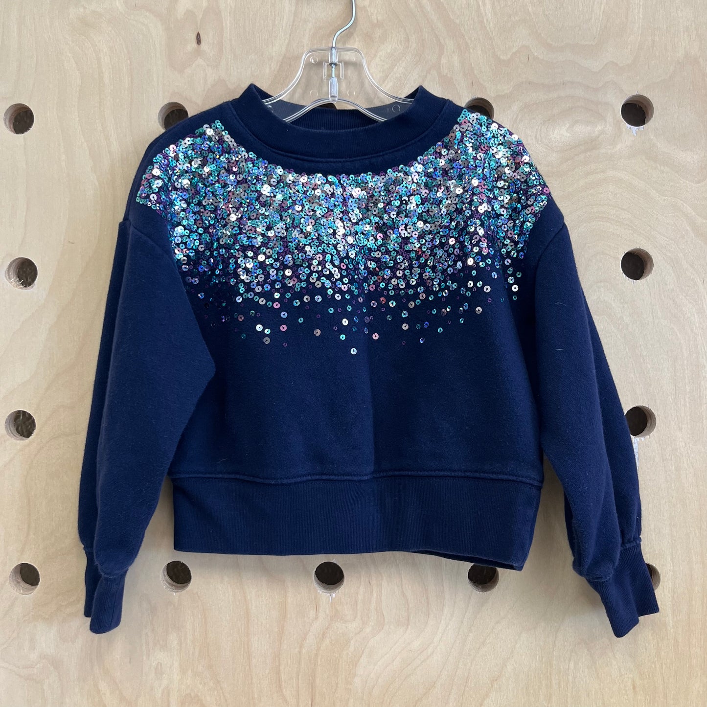 Blue Sequins Sweatshirt