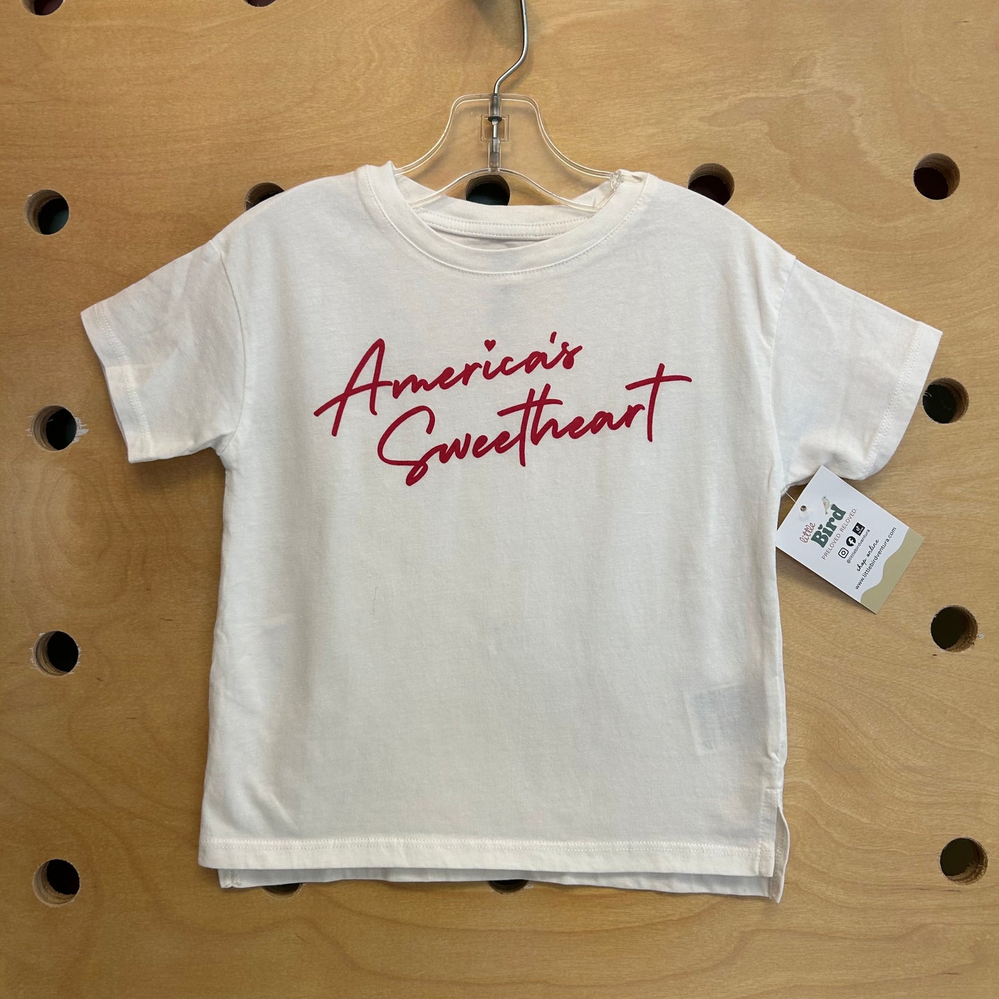 White 'America's Sweetheart' Tee