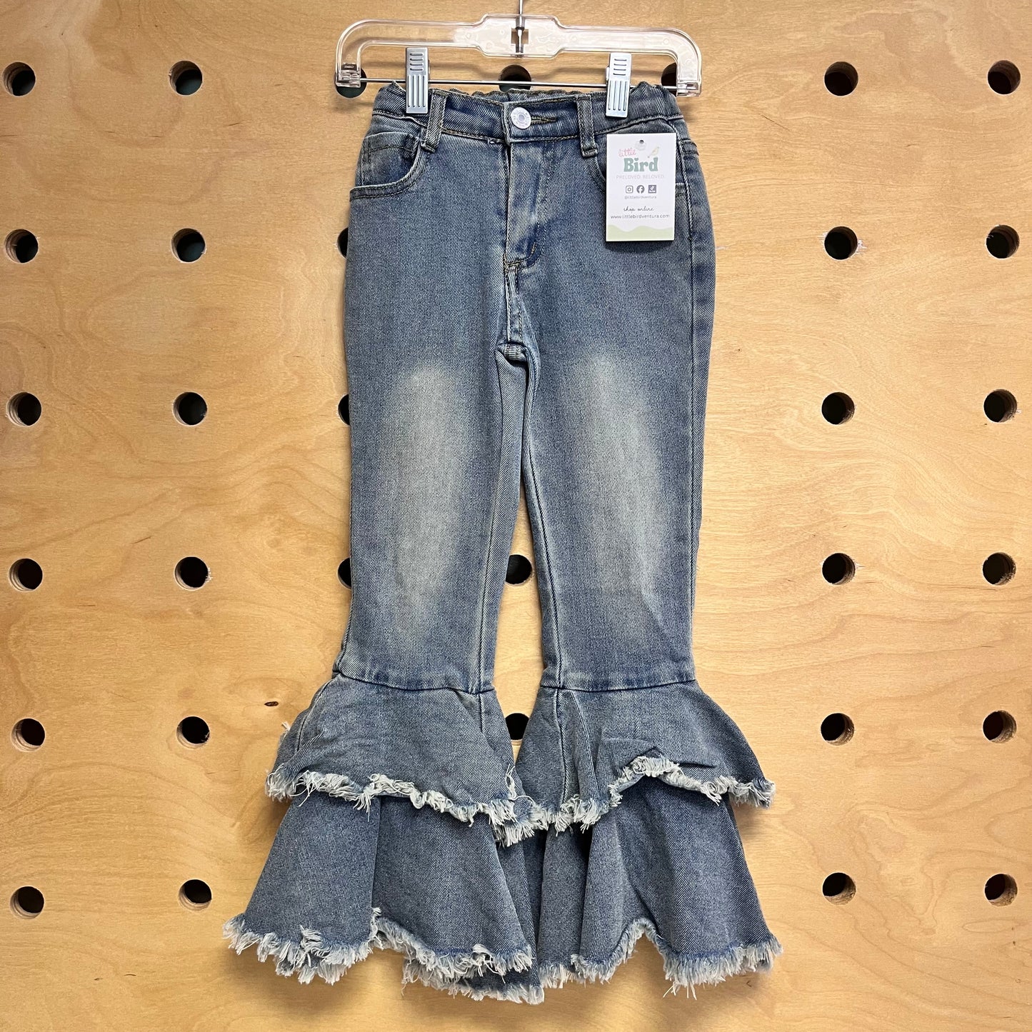 Flare Leg Ruffle Pants