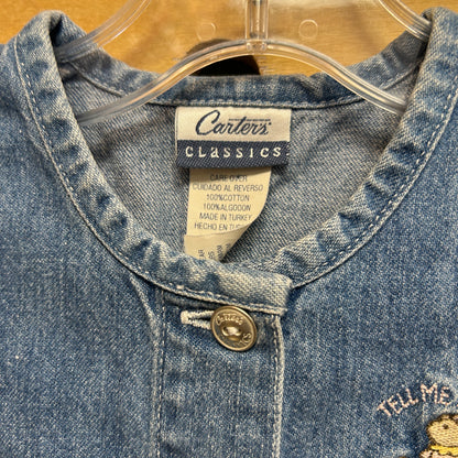 Carters Tell Me A Storry Denim Bear Dress