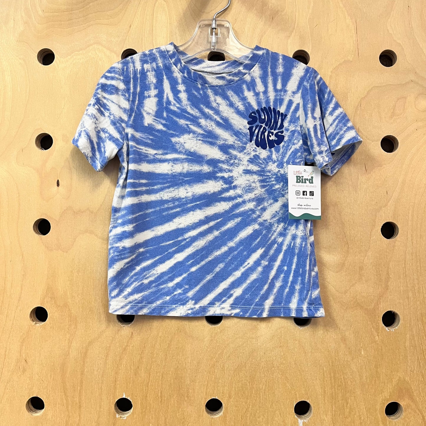 Blue Tie Dye Sunny Vibes Tee