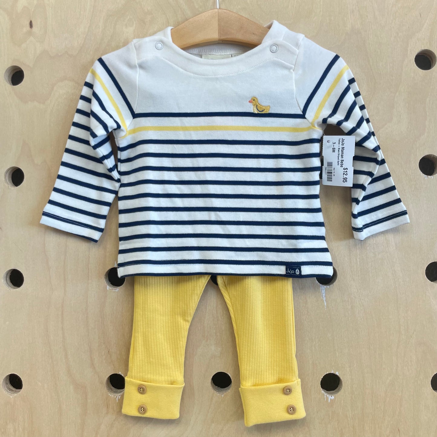 Yellow + Black Striped Outfit