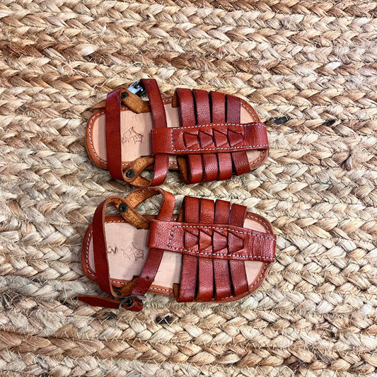 Brown Leather Fisherman Sandals