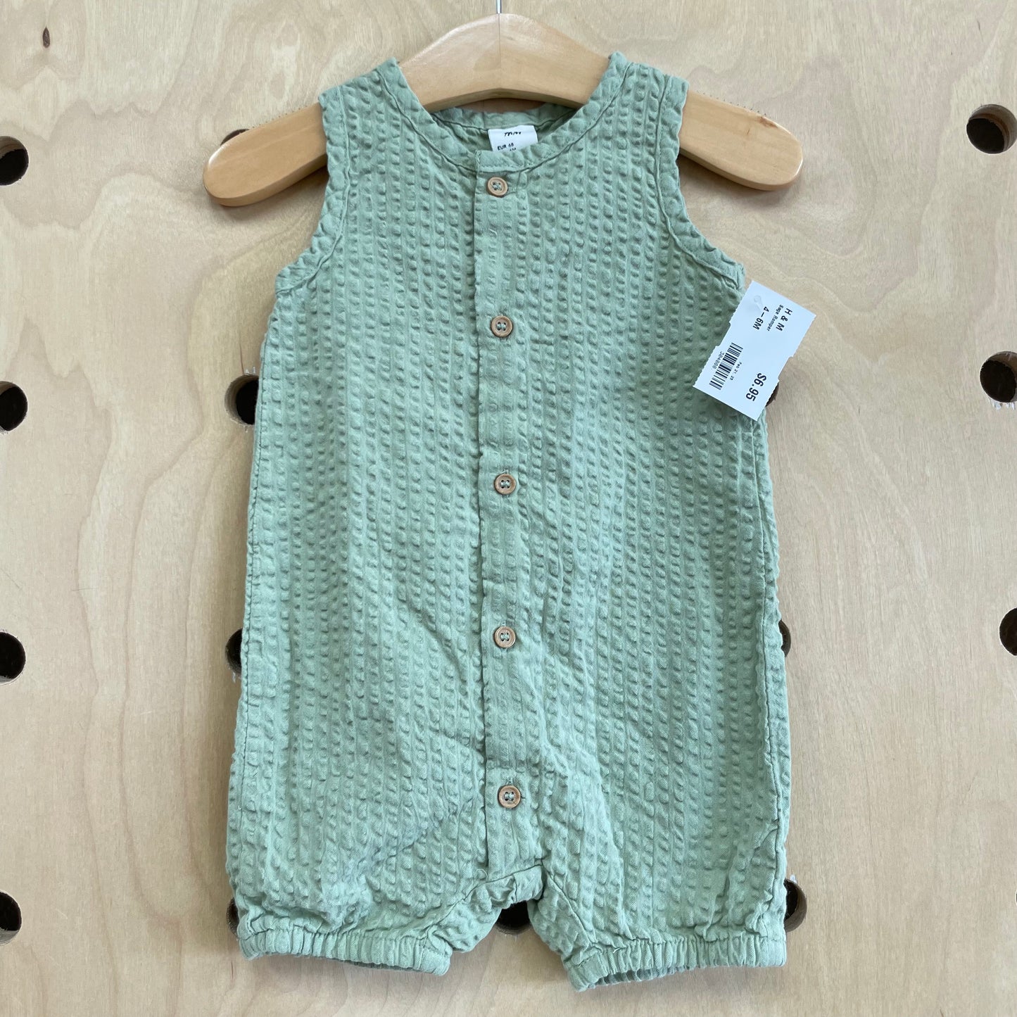 Sage Textured Romper
