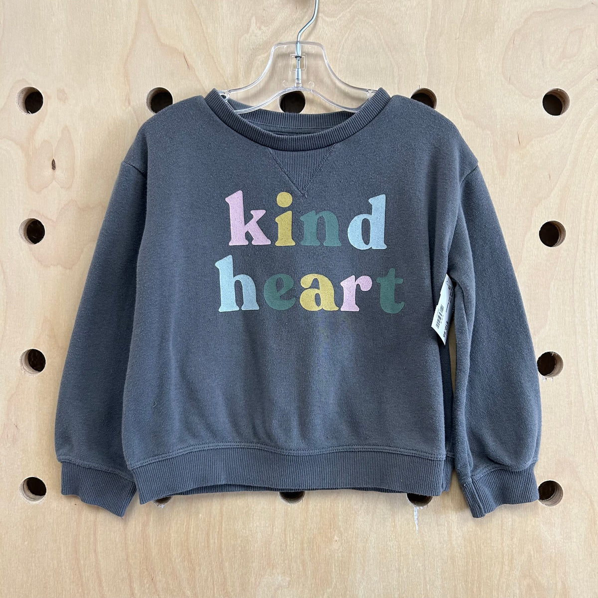 Grey Kind Heart Sweatshirt