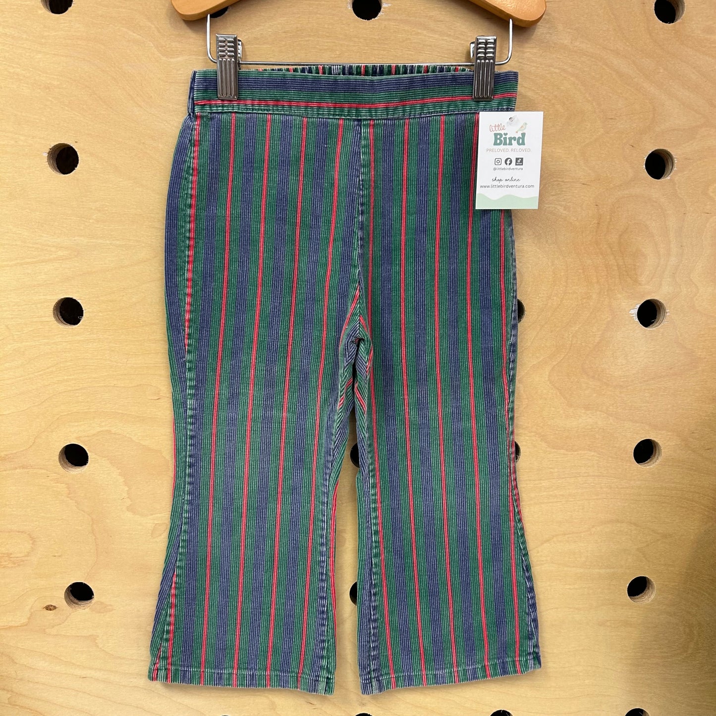 Sears Green Cord Striped Pants