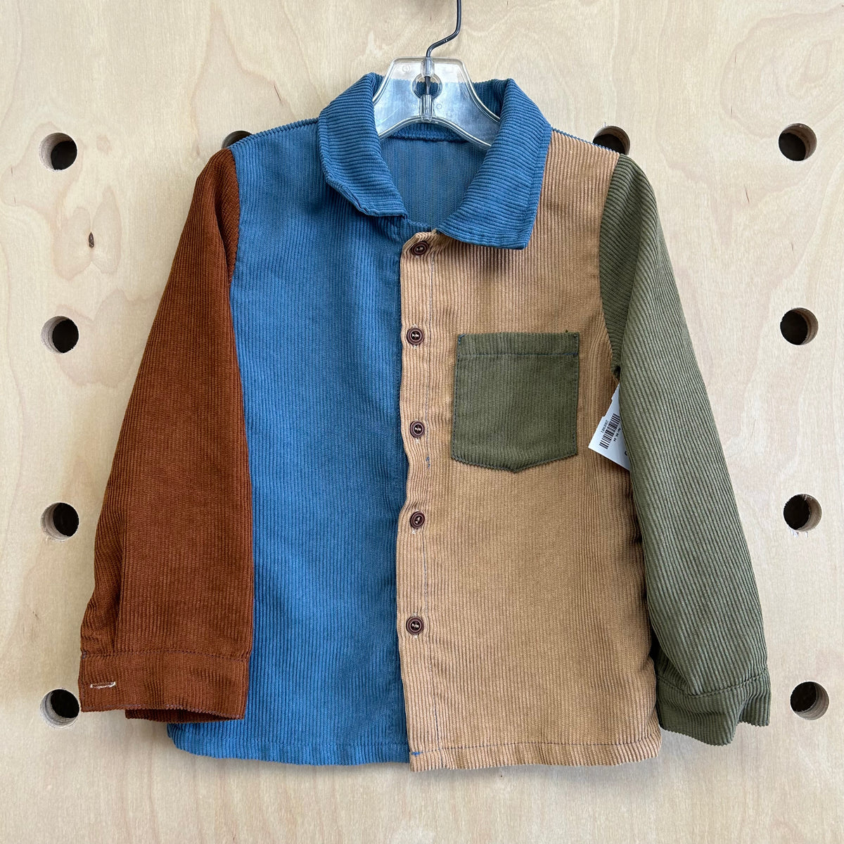 Colorblock Crod Button Up