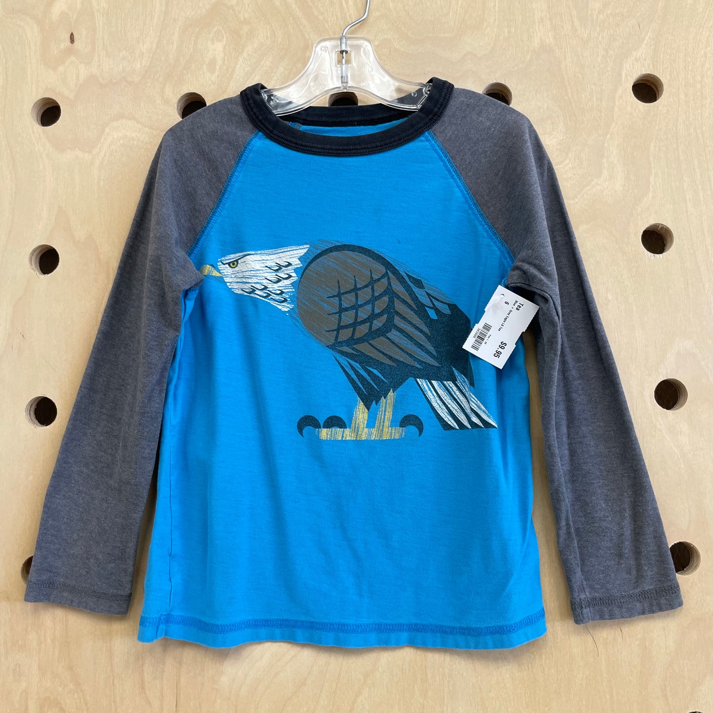 Blue + Grey Eagle LS Tee