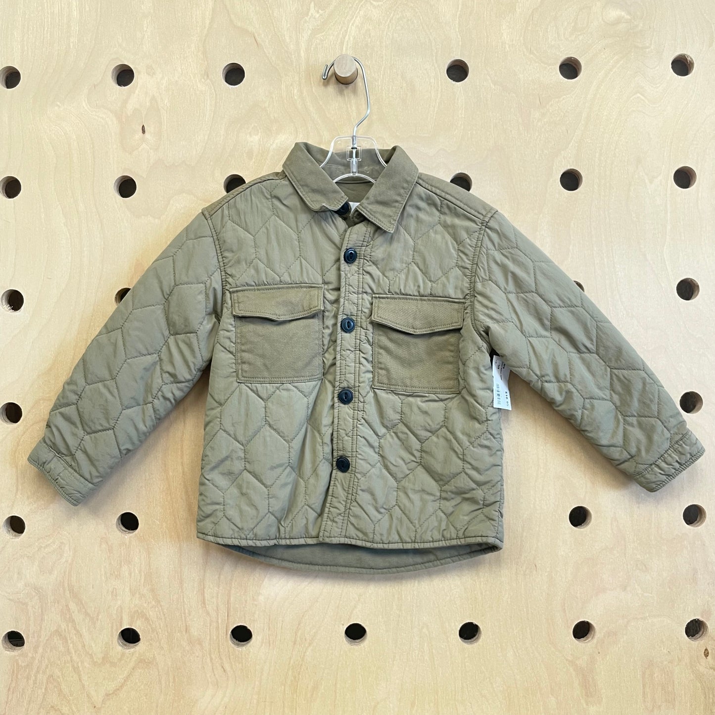 Green Quilted Jacket