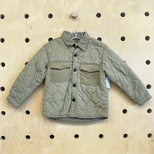 Green Quilted Jacket