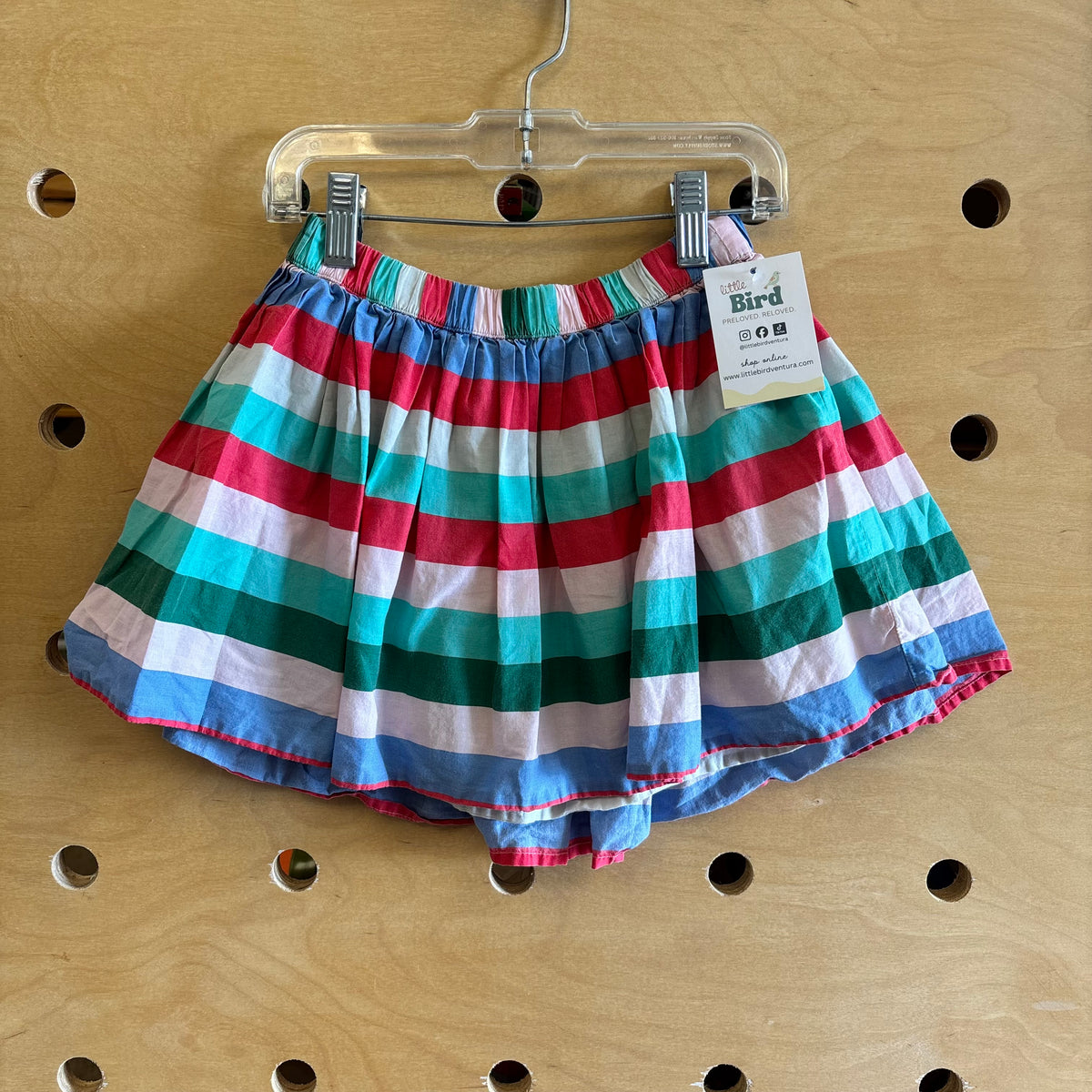 Multicolor Striped Skirt