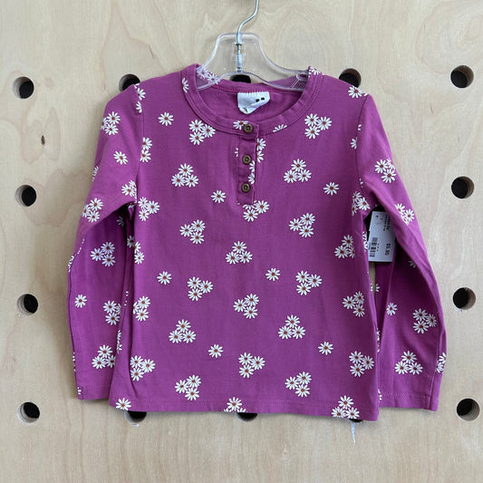 Pink Daisy LS Top