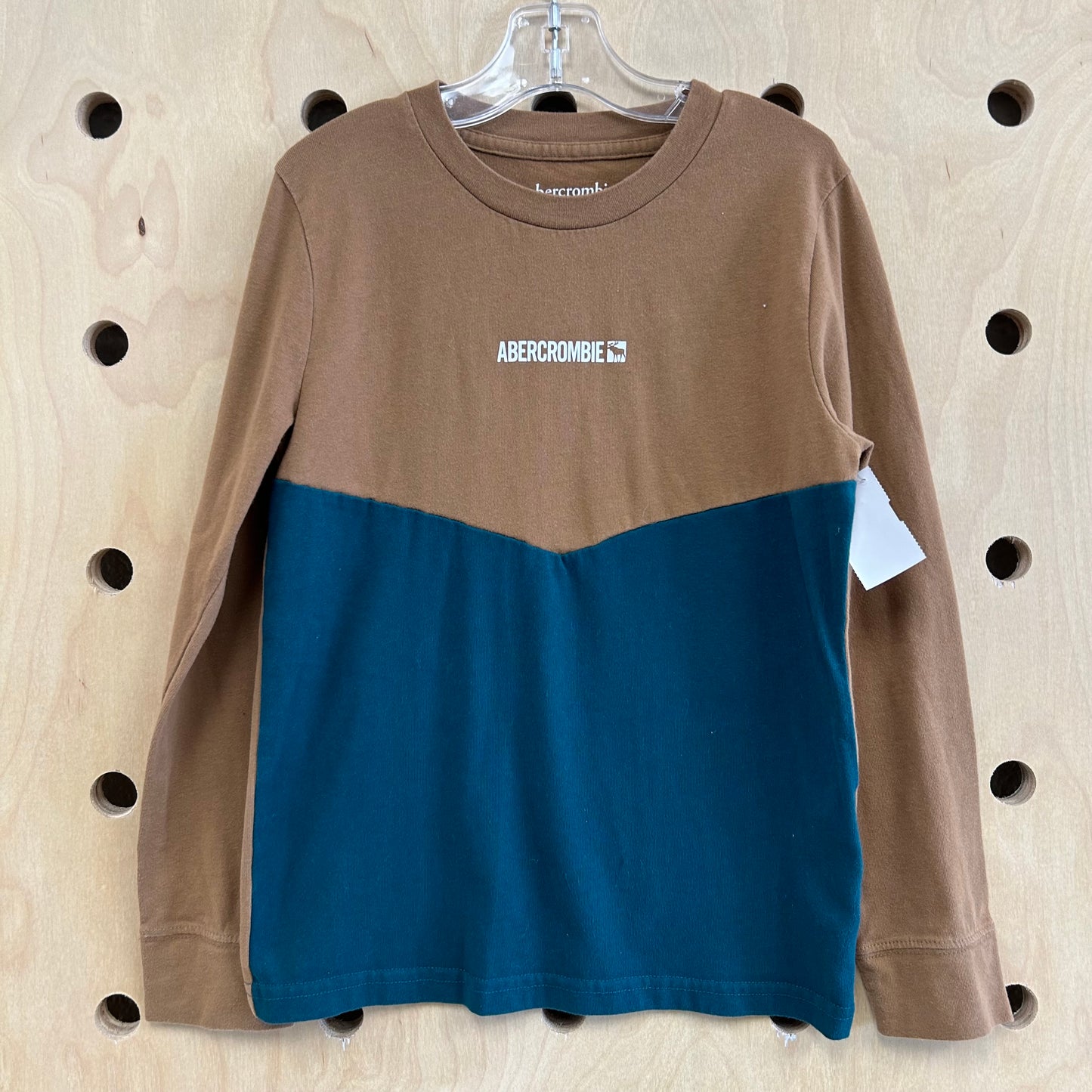 Brown & Teal LS Tee