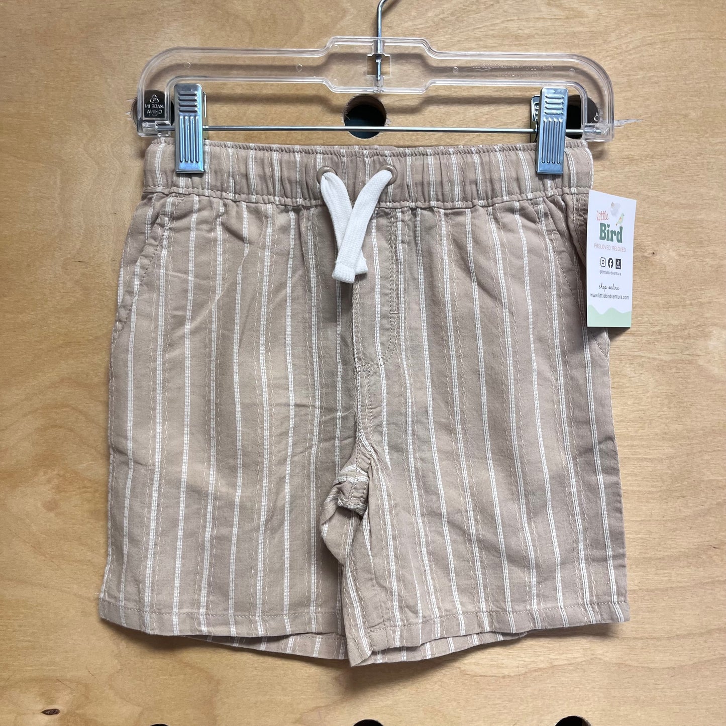Tan/White Striped Shorts NEW!