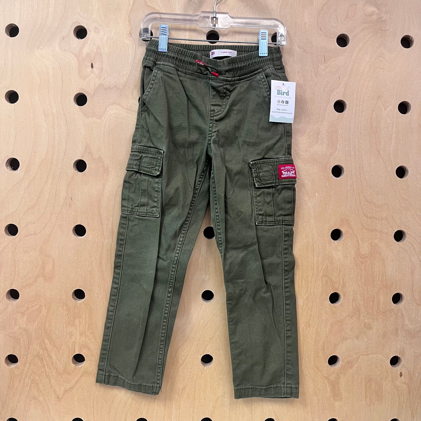 Olive Drawstring Cargo Pants