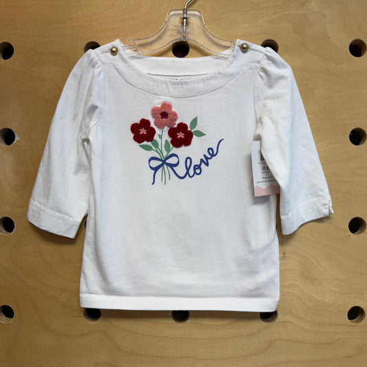White 'Love' Flower LS