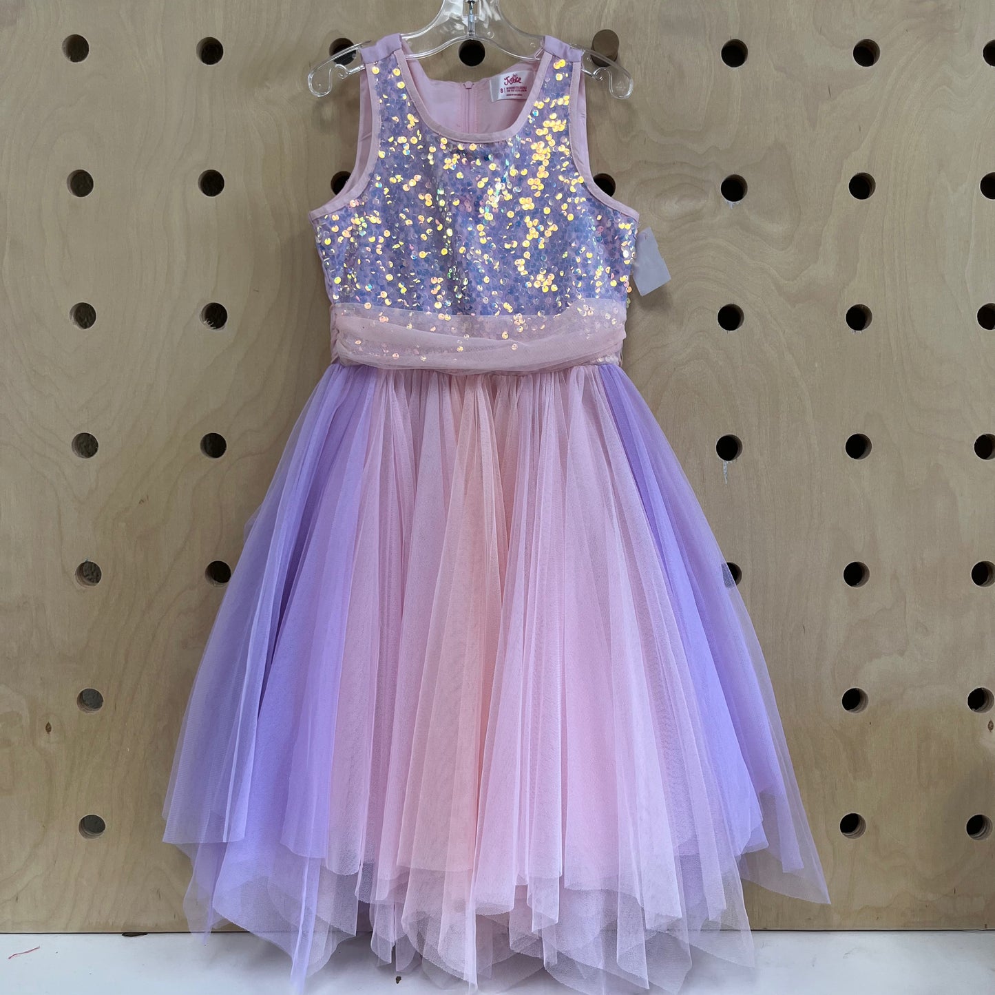 Pink & Lavender Sequins Dress
