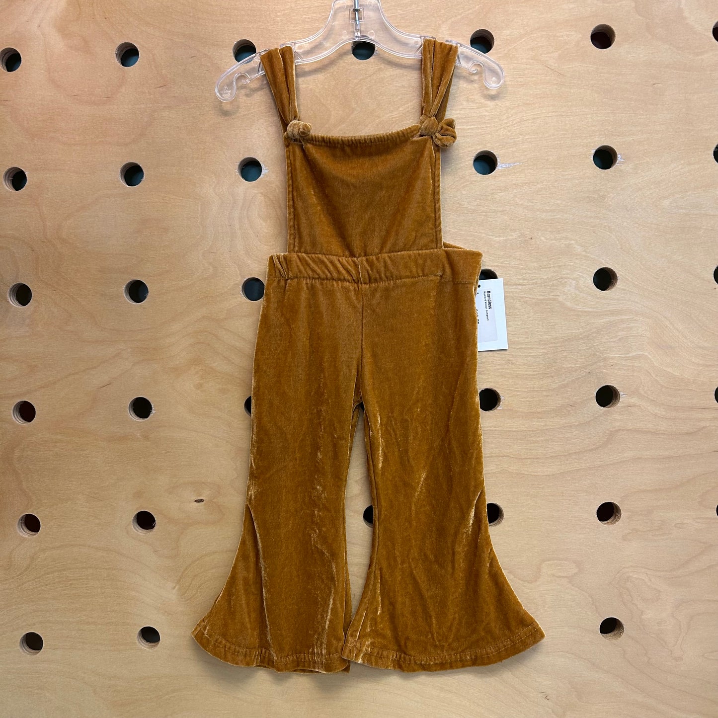 Mustard Velour Jumpsuit
