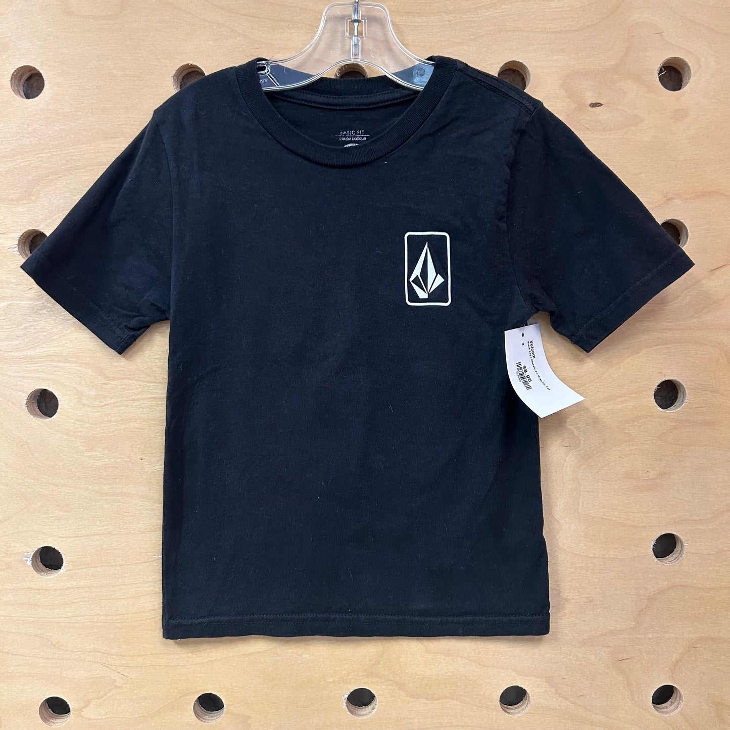 Black Logo Classic Fit Graphic Tee