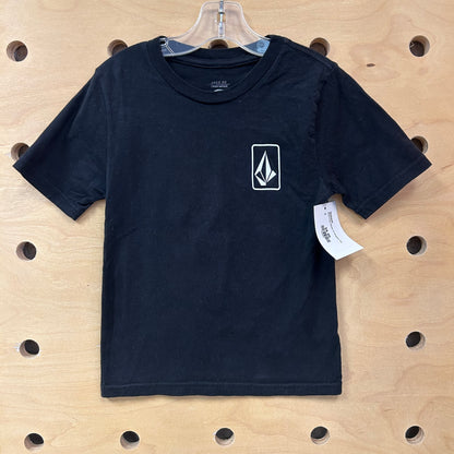 Black Logo Classic Fit Graphic Tee